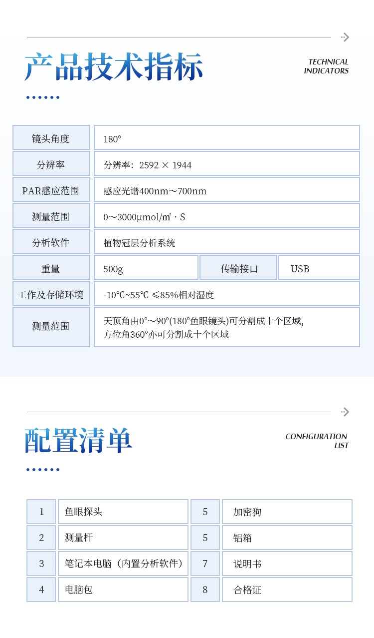 植物冠层分析仪